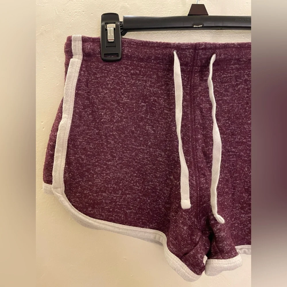 Aeropostale Burgundy Maroon Micro Athletic Shorts Cute Stretchy Comfy Trendy Y2K